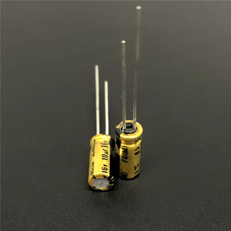 10Pcs/100Pcs 10uF 16V NICHICON FG (Fine Gold) 5x11mm 16V10uF High Grade Audio Capacitor