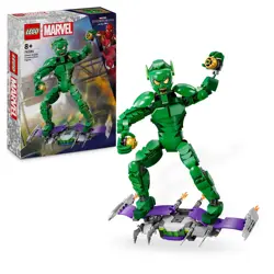 LEGO Marvel Green Goblin Construction Figure Super Villain Toy Spider-Man Universe Set with Glider & Pumpkin Bombs 76284