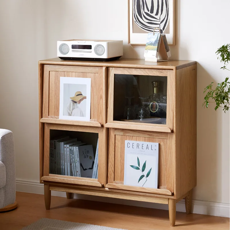 

Storage Organizer Bookcases Home Furniture Display Cabinet Retro Minimalism Bookcases Italian Wooden Furniture Книжн Шкаф MH40SJ