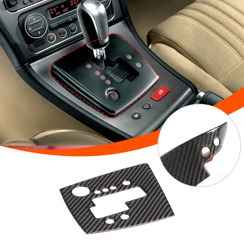 

For Alfa Romeo 159 2004-2011 Car Center Control Decorative Frame Soft Carbon Fiber Car Center Control Gear Indicator Panel