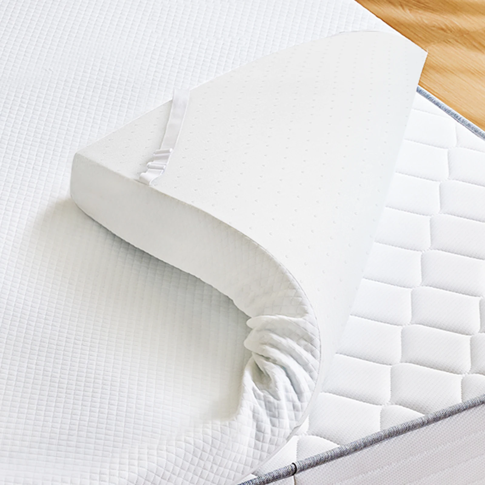 MCQ 2 Inch with Cloth Cover Memory Foam Bed Mattress Gel Breathable Cooling Mattress Soft Bed Topper Home Bedroom Furniture