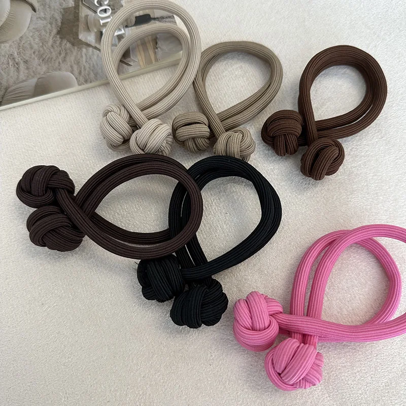 Vigorous Ball Hair Rope Dopamine High Ponytail Hair Ring High Elastic Rubber Band Female Hair Thickening Knotted Head Rope