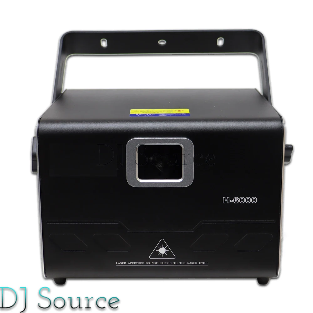 ILDA+RJ45 6W Full Color Laser Light 30Kpps 3D Animation Projector Scanner Stage Lights DMX512 For DJ Disco Wedding Stage Effect