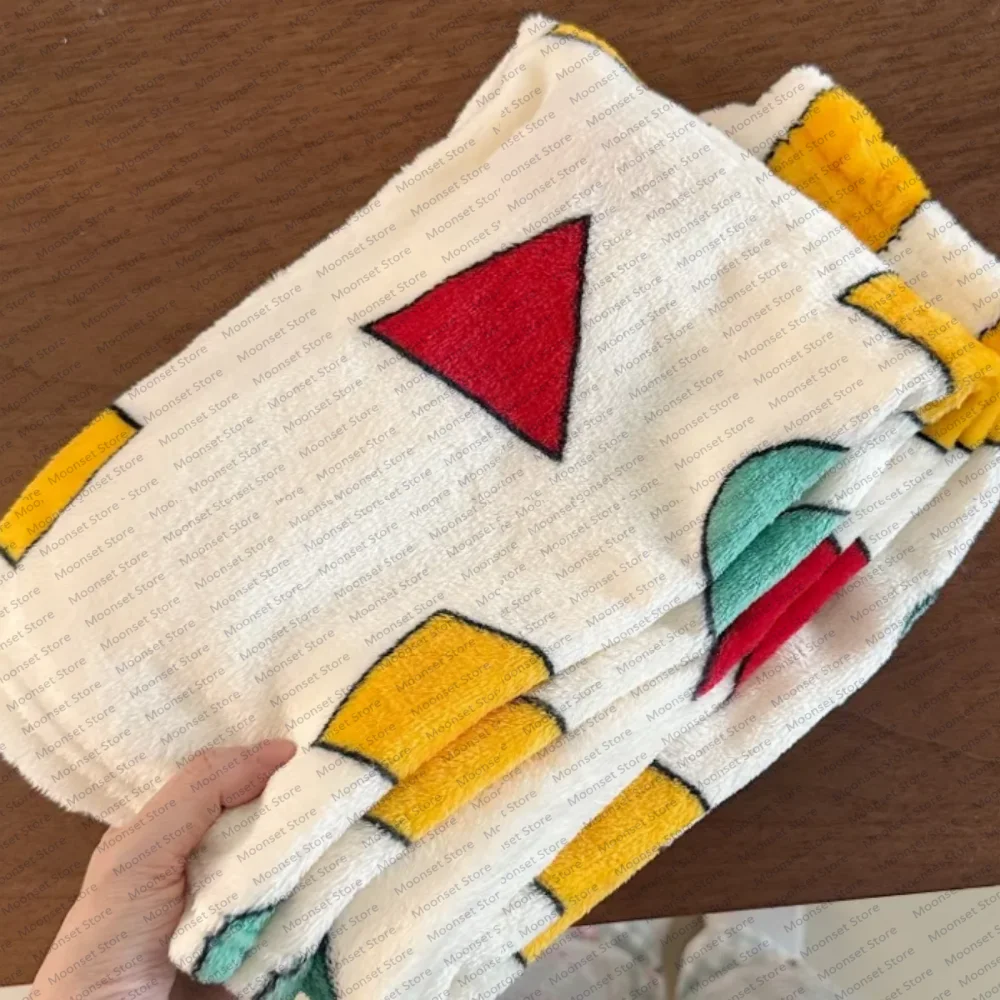 Women's autumn and winter home pajama pants Cartoon flannel home casual walking long pants Comfortable and cute Ladies' trousers