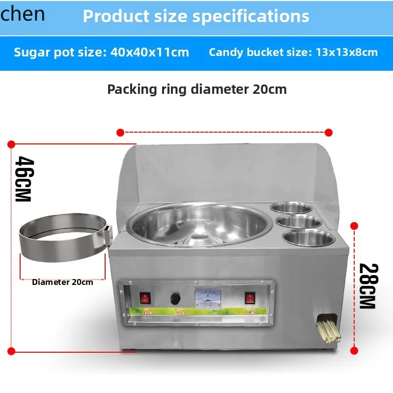 Commerciële elektrische elektrische verwarming automatische luxe kleine marshmallowmachine kraamartefact voor LXC marshmallowmachine