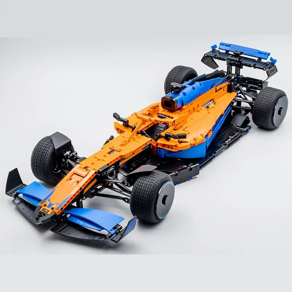 Miniso disney 1:8 f1 blockiert spielzeug formel 1 geschwindigkeit rennsport auto hyper car MOC-42171-42141 modell baustein ziegel geschenkset