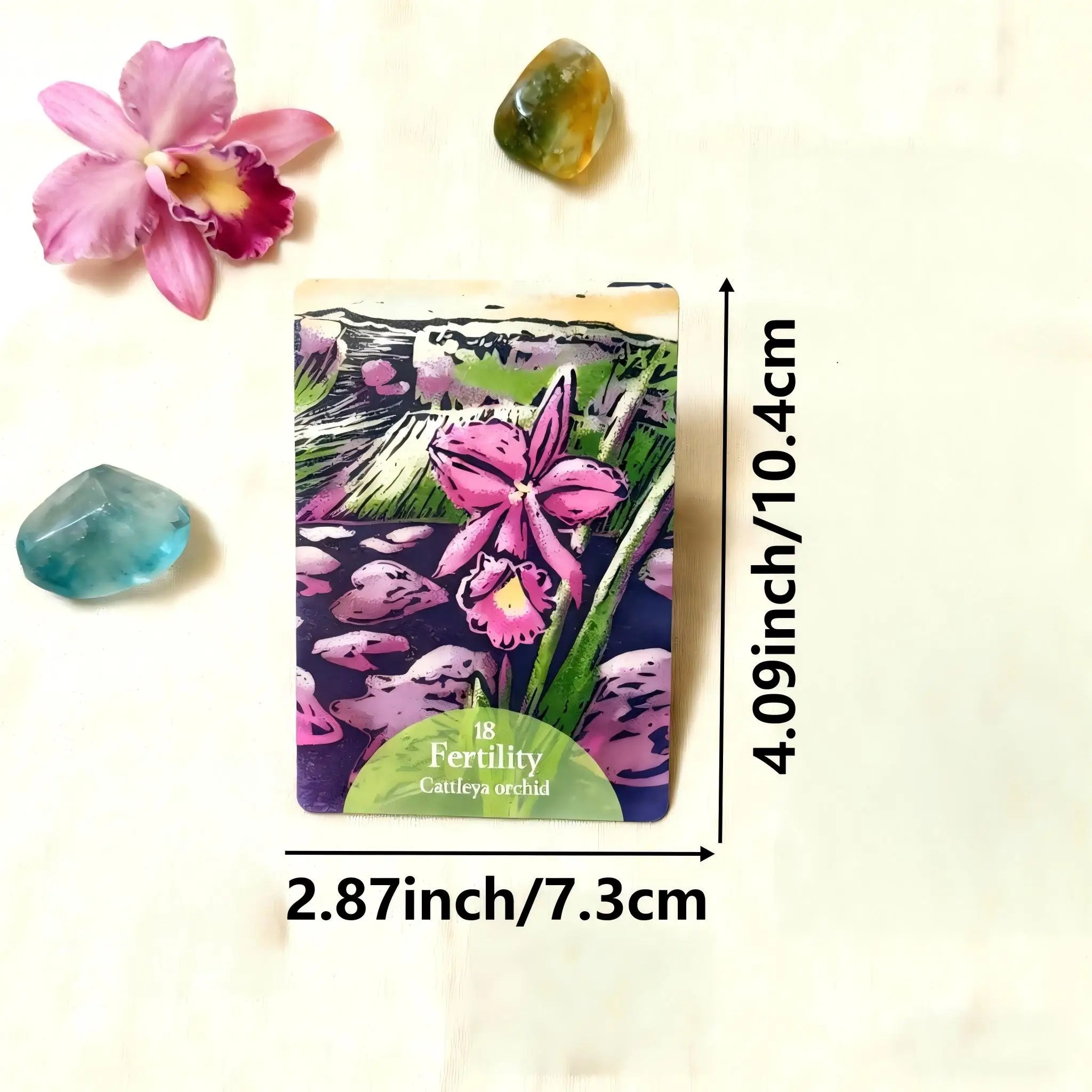 The Language of Flowers Oracle Cards Deck Board Game For Kids Women
