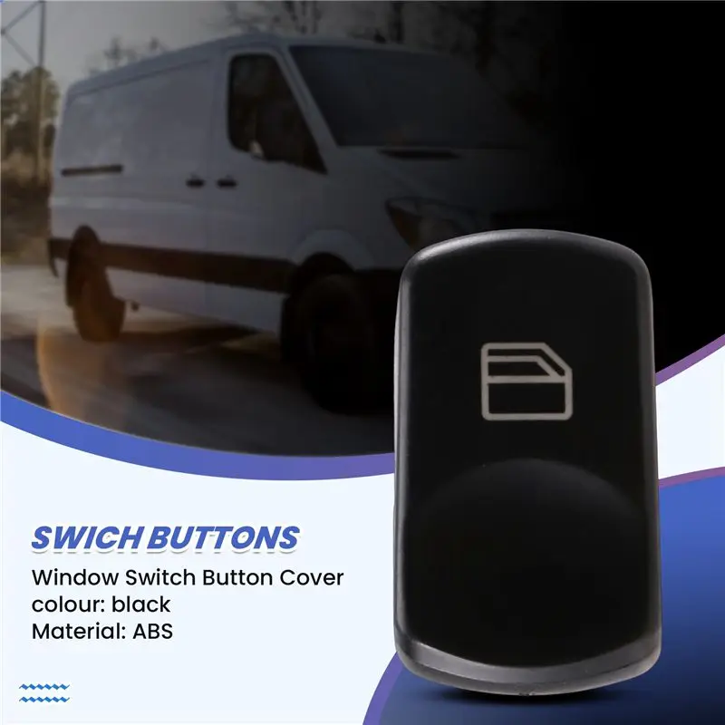 BB AT-For Mercedes Sprinter W906 Crafter Window Switch Button Cover Front Left (Passenger) A6395451913