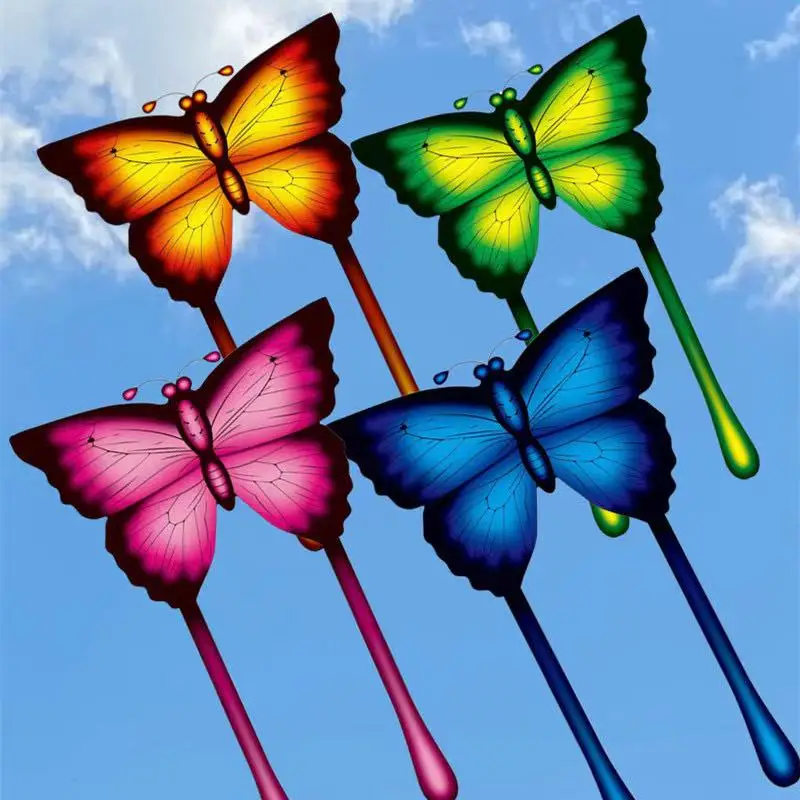 

New butterfly Kite flying toy ripstop nylon fabric Children outdoor games gell blaster Taming dragons adult kite fun fish kite