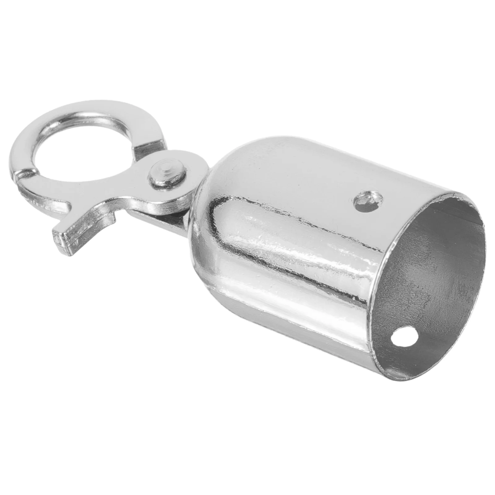Seilendeanschlag, Kordelstopper, Hakenkappe, Glockenverschluss mit Edelstahl-Metalldrahtkappen