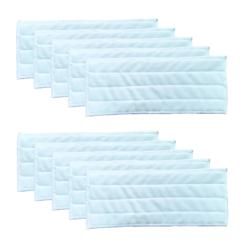 -WSFS 10Pack Microfiber Cleaner Pads Compatible For Karcher 2.633-132.0 Panni Mop Per Pulizia KV4, KV4 Premium,WV2 KV2 Premium