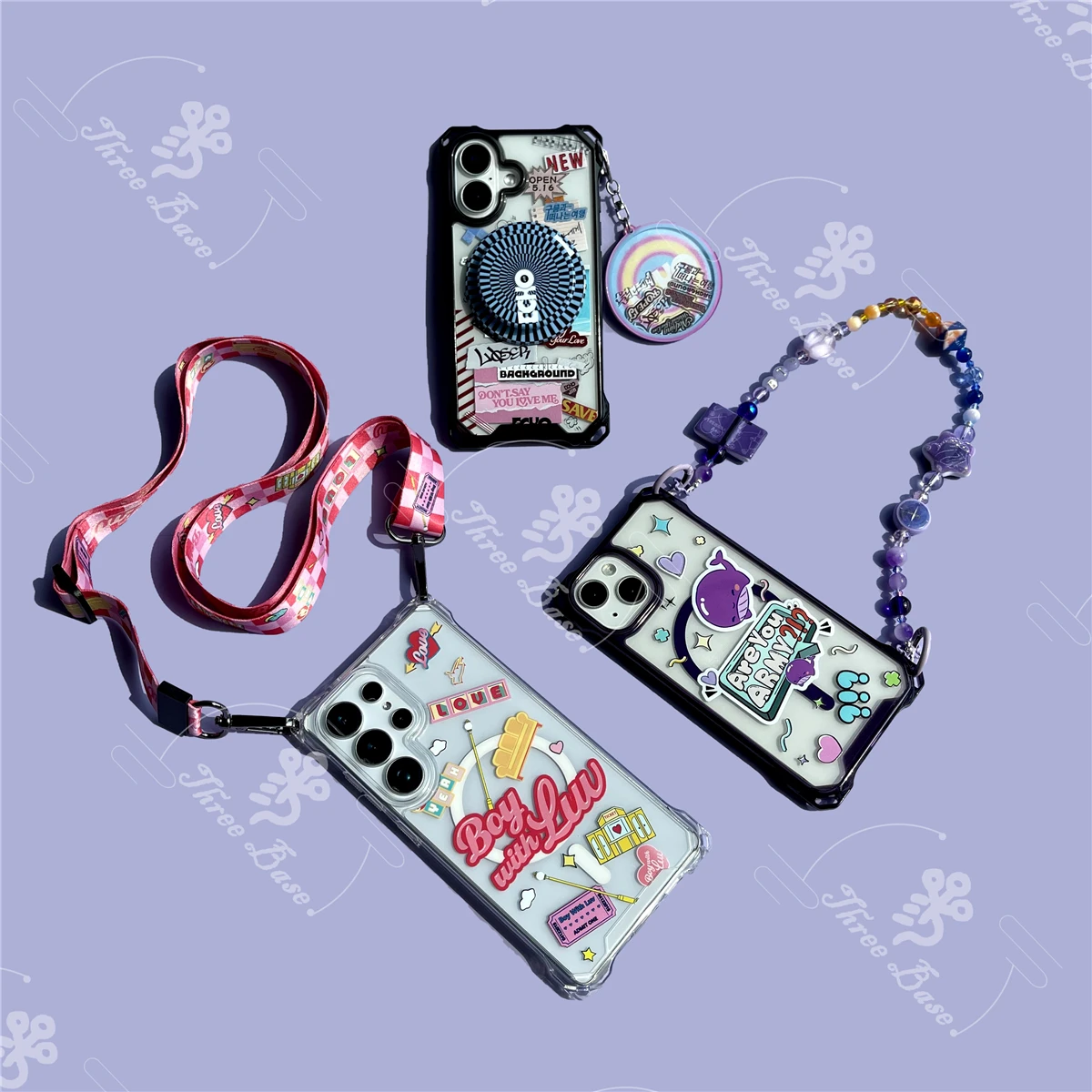 

Four Corner Rope Hole Cover Magnetic Phone case V Jimin JIN suga RM JHOPE For Samsung Galaxy S25 ULTRA S24 FE S23+ S22 A36 A56