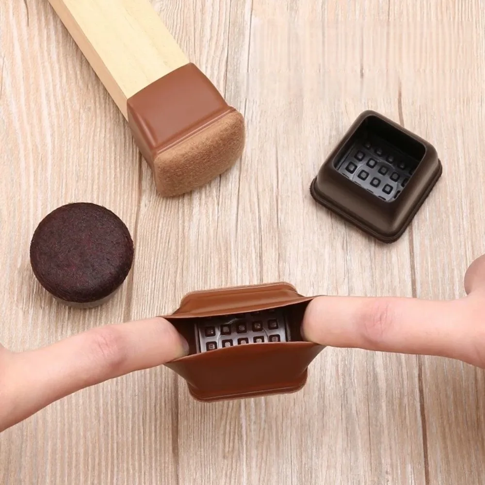 8pcs/set Non-slip Table Leg Floor Protectors Thickened Scratch-proof Furniture Feet Pad Noise-reducing Silent