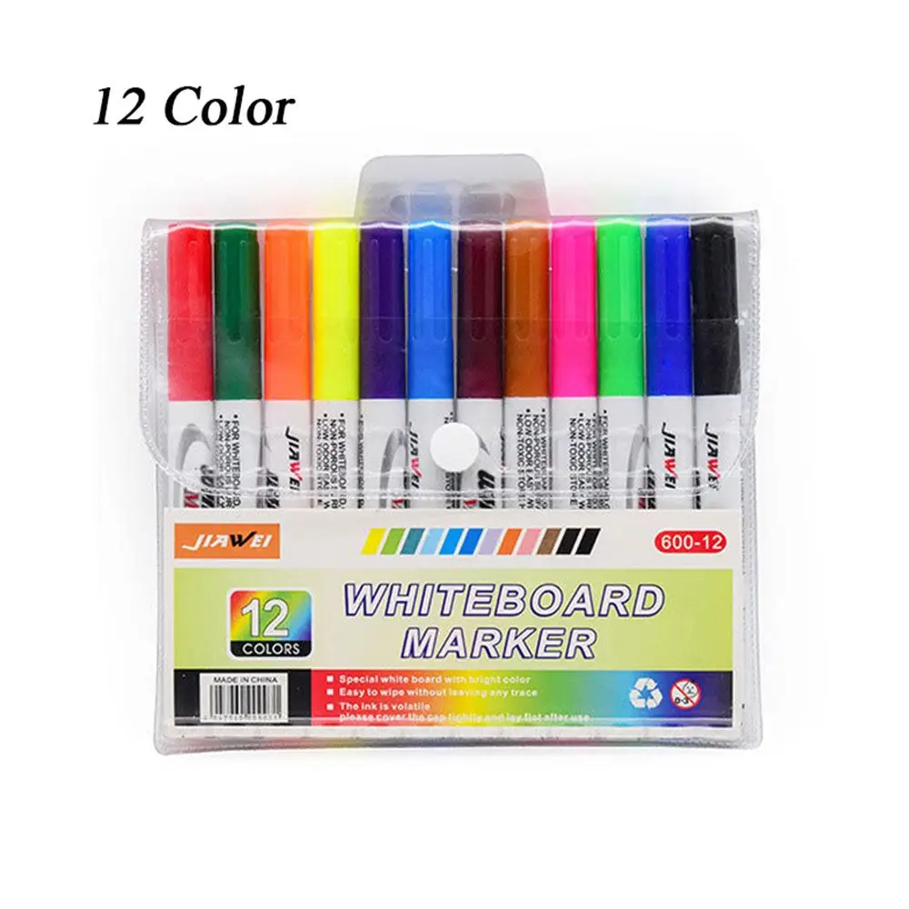 4/8/12 farben Magische Keramik Löffel Wasser Zeichnung Magische Wasser Malerei Stift Doodle Stift Bunte Mark Stift Whiteboard Marker