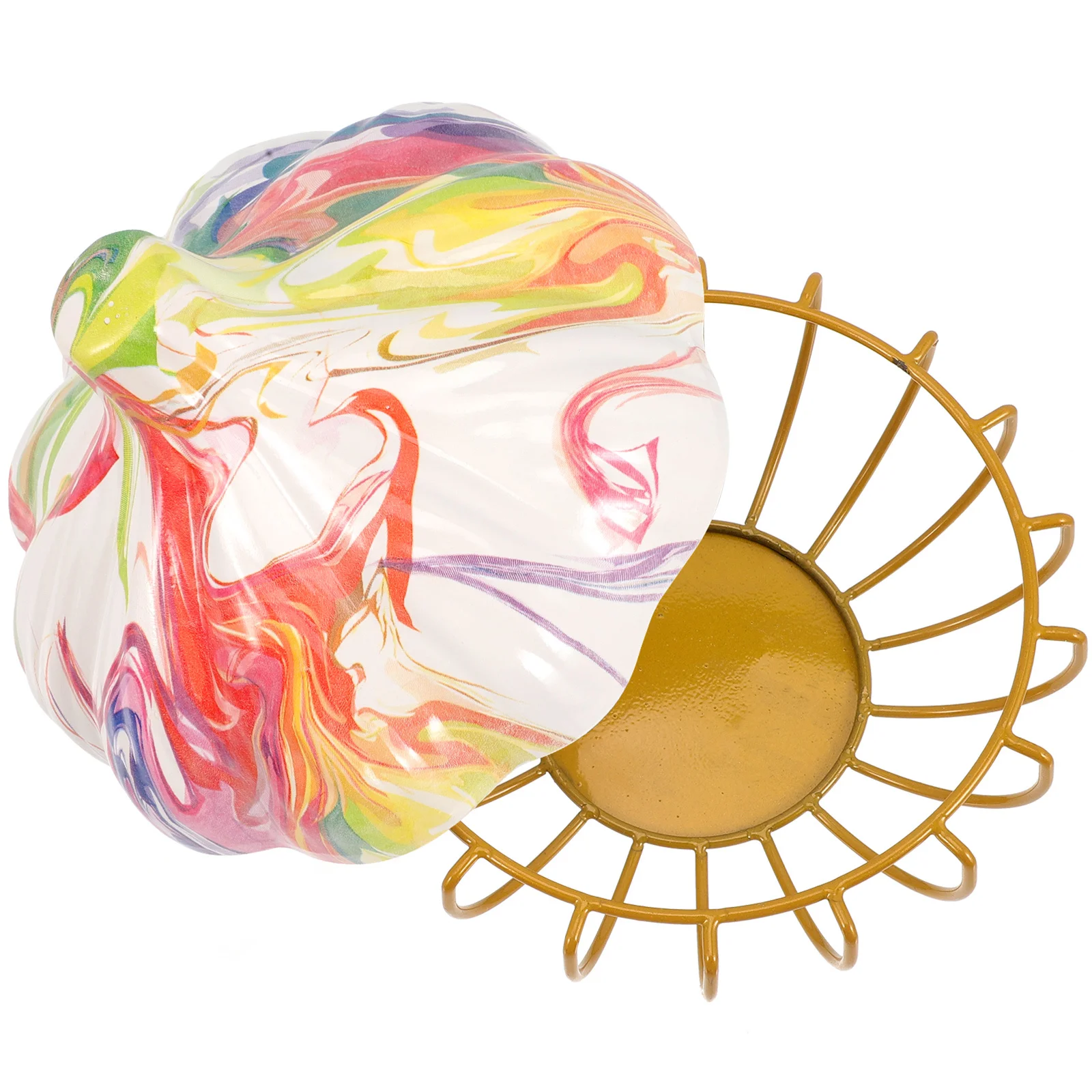 

Rustproof Iron Ceramic Garlic Storage Basket Multi-Function Kitchen Organizer Home Decoration Long Lasting Household Garlic