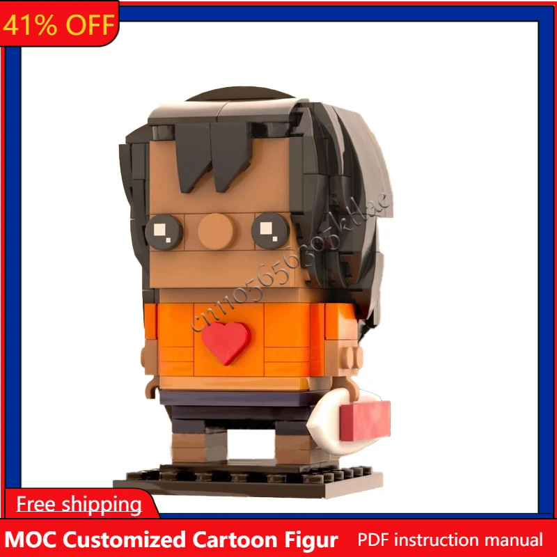 187ピース カスタマイズ可能 有名なナニ ブリックヘッドズ スティッチ セット 40674 ブリックヘッドモデル クリエイティブパズル 誕生日 漫画 アニメ フィギュア おもちゃ ギフト