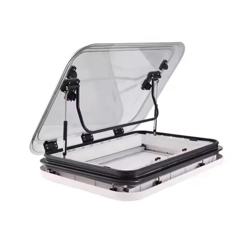 High Quality 700*500mm Double Layer Acrylic Glass Skylight With LED Lights For Caravan RV Camper RV Body Parts