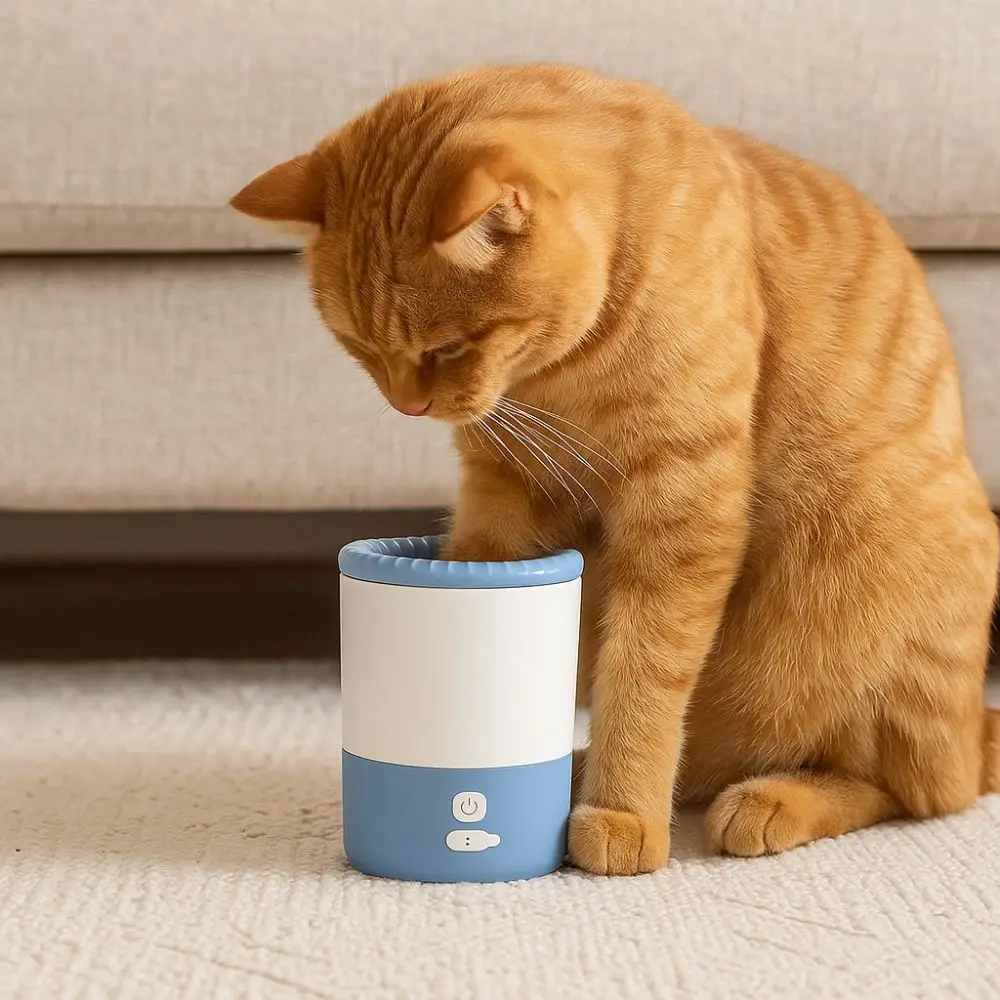 Portable Pet Paw Wa… - image