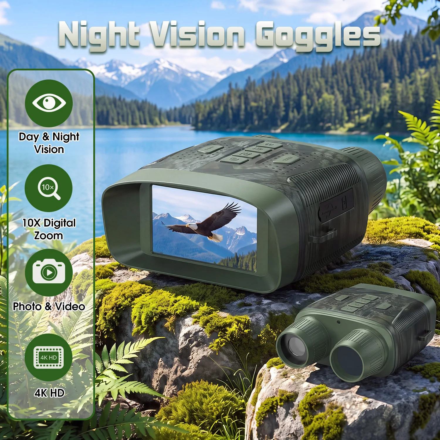 Infrared Night Vision Goggles 4K HD, with 3