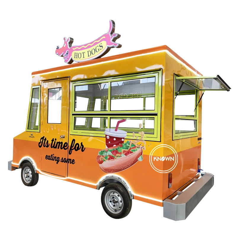 New Kebab Hotdog Cart Mobile Food Kiosk Design Mobile Restaurants Trailer Fully Equipped Food Truck Bakery Coffee Vending Cart