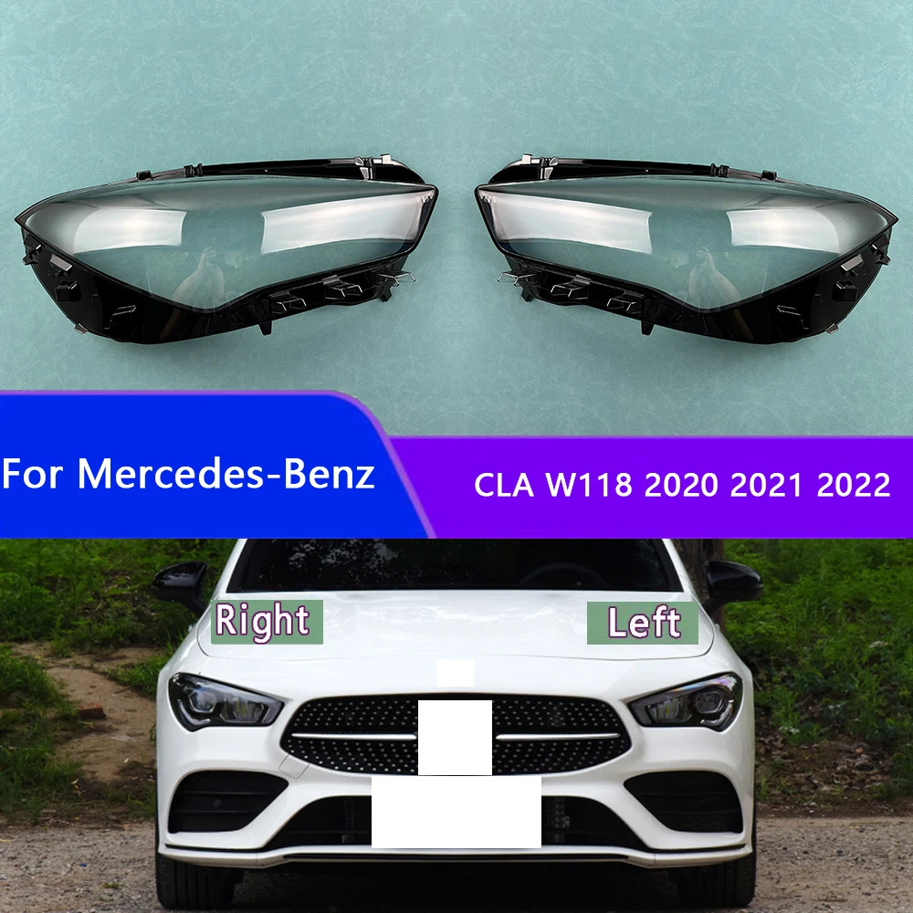 

Абажур для фар Mercedes-Benz CLA W118 2020 2021 2022, крышка фары, прозрачный абажур, линза