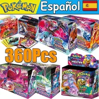 # 360Pcs Español Pokémon TCG: Scarlet & Violet Twlilght Masquerade Etsncelles Evoving skies 151 Flames Booster Box Pokemon Cards