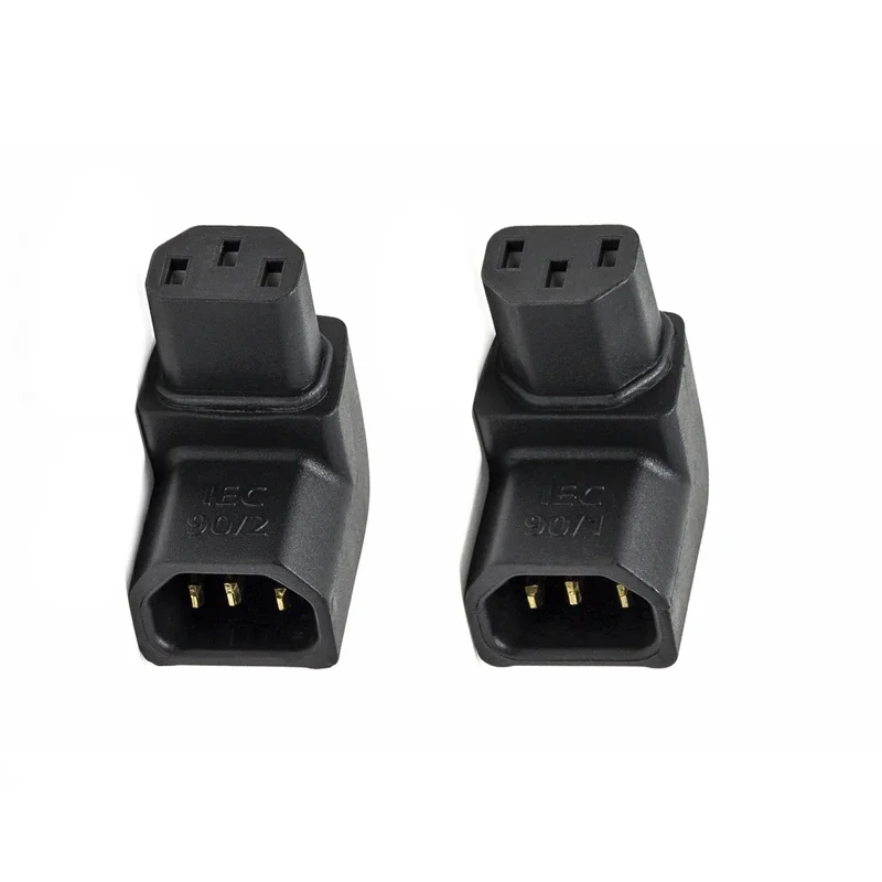 

HiFi Audio Accessorie 90/1 90/2 Power Plug C13 IEC Connector Right Angle Adapter
