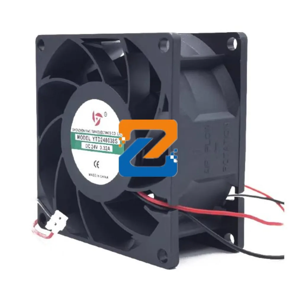 New Laptop CPU GPU Cooling Fan For YTD248038S Cooler Radiator Fan 24V 0.34A 8CM 8038  80 * 80 * 38mm