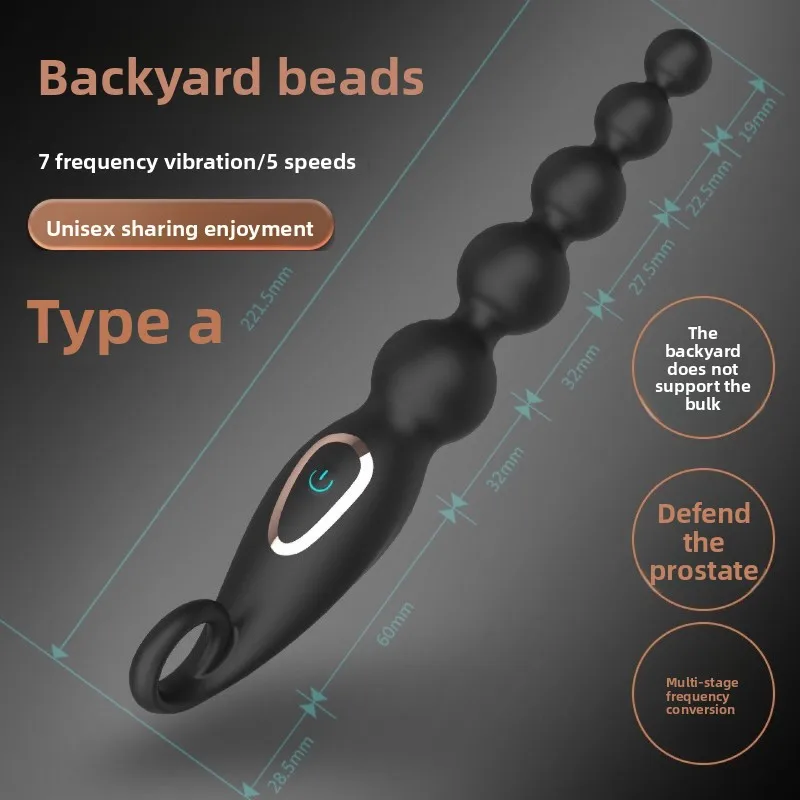 Dreamhorse – anneau de scène arrière, perle de traction, Plug Anal masculin, Couple, Vibration multi-fréquence, produits de Masturbation en Silicone pour la Prostate