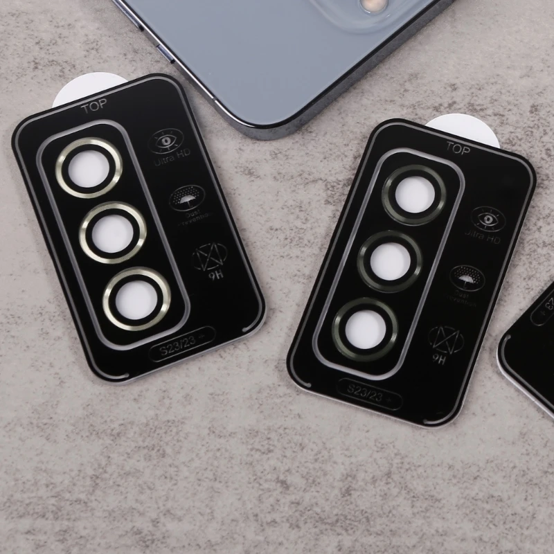

Camera Protective Cover Tempered Glass Ultra-Thin 3D Camera Lens Protector Cellphone Camera Lens Glass for SAMS23/S23+ K1KF