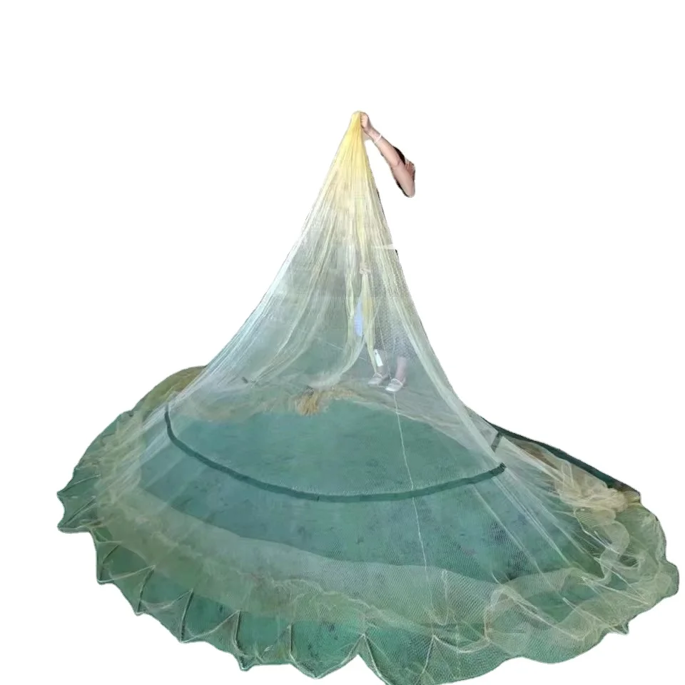 

American Casting Fishing Net Large Horsepower Strong And Durable Made In China Nylon Double Knot Type