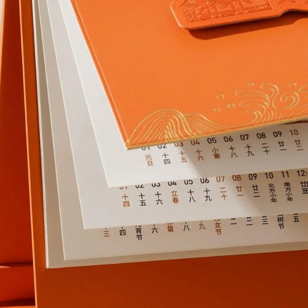 Eco-Friendly Thick Paper 2026 Desktop Calendar Daily Schedule To Do List Table Planner Memo Book Monthly Daily Planner for Home