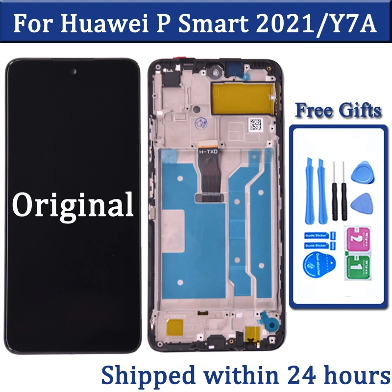 Original For Huawei P Smart 2021 PPA-LX2 LCD For Honor 10X lite DNN-LX9 For Huawei Y7a Display Touch Digitizer for Repairment