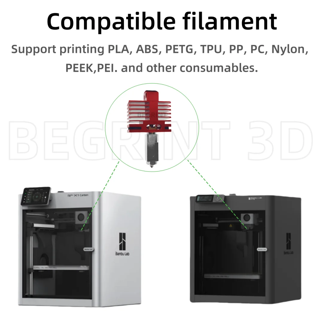 Neuer Hotend für Bambu Lab P1P X1C P1S X1 X1E V4.0 Upgrade Hot End Druckkopf 3D-Druckteile für Bambulab 4.0 Upgrade Hot End – Detail 4