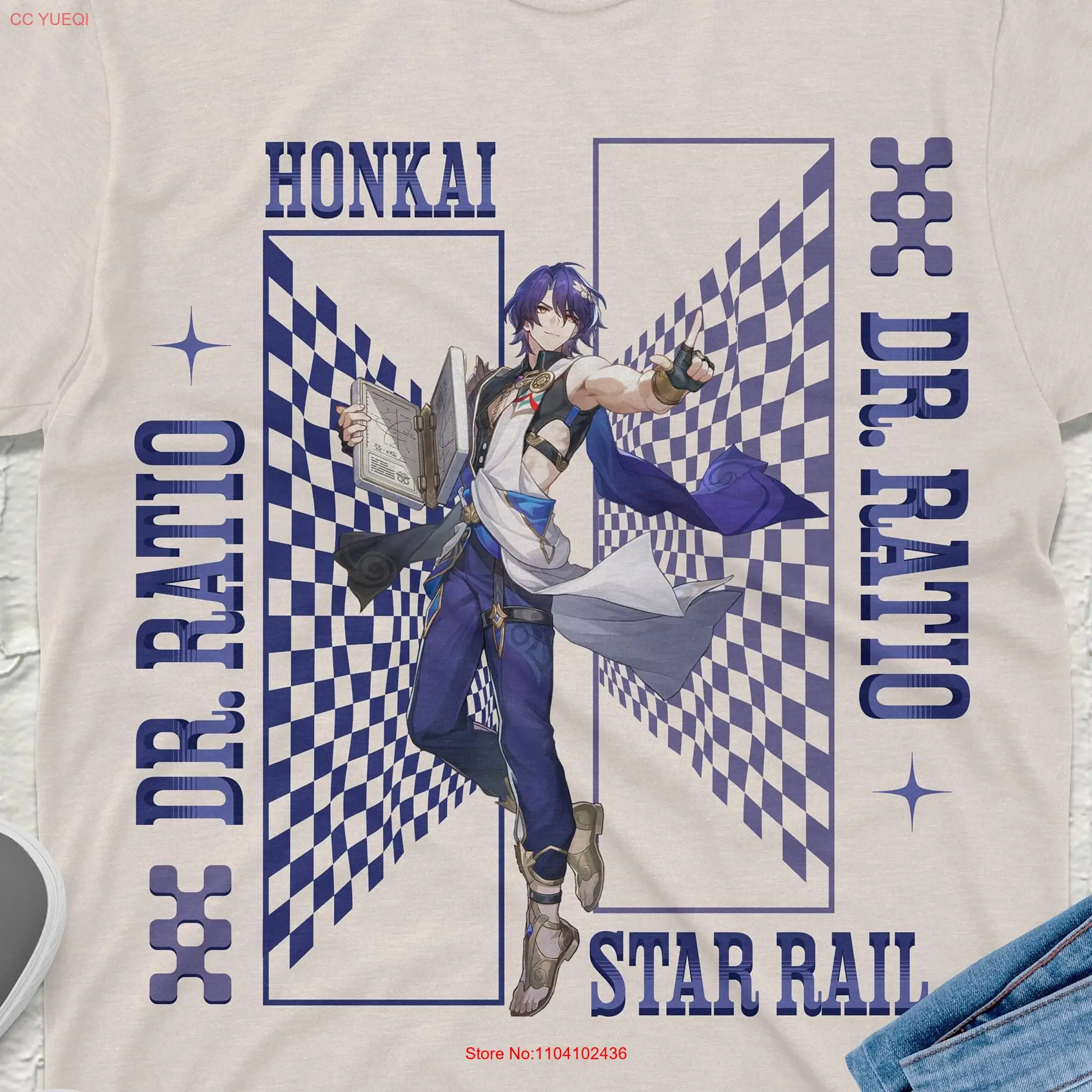 Dr Ratio Honkai Star Rail T Shirt Premium Quality Apparel with Stunning Designs Perfect for Gamers Anime Enthusiasts