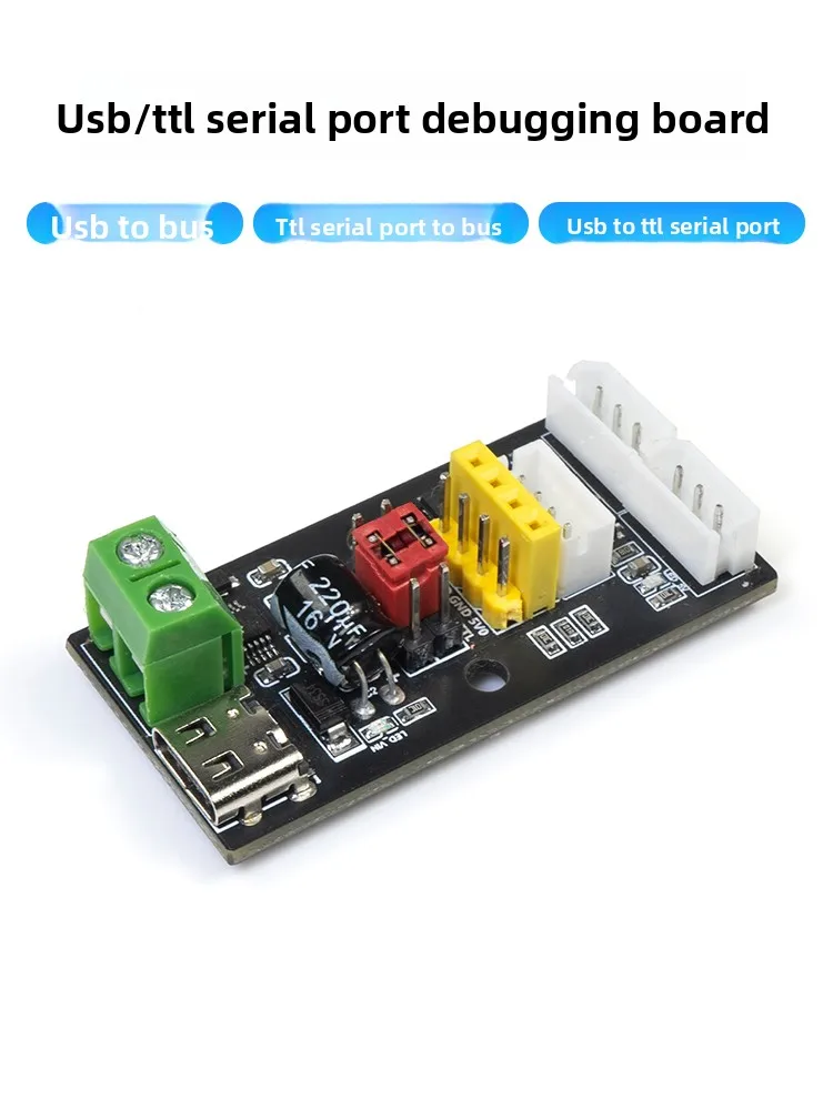 

USB/TTL Serial Port Debug Board Serial Bus Servo Adapter Board UART Downloader CH340 Driver Module