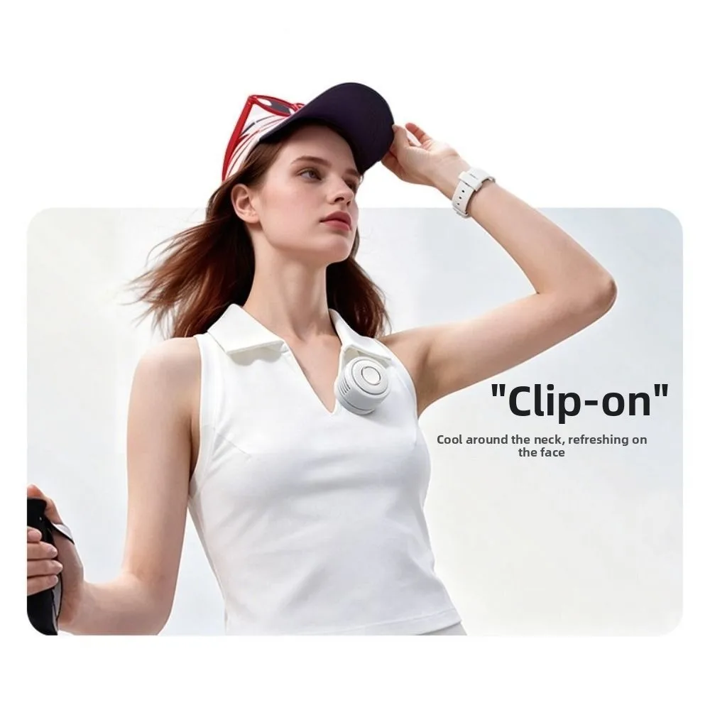 Bladeless Clip-On Waist Fan Rotatable Mute Personal Cooling Clip Fan 3 Adjustable Speed Portable Mini Electric Fans Travel