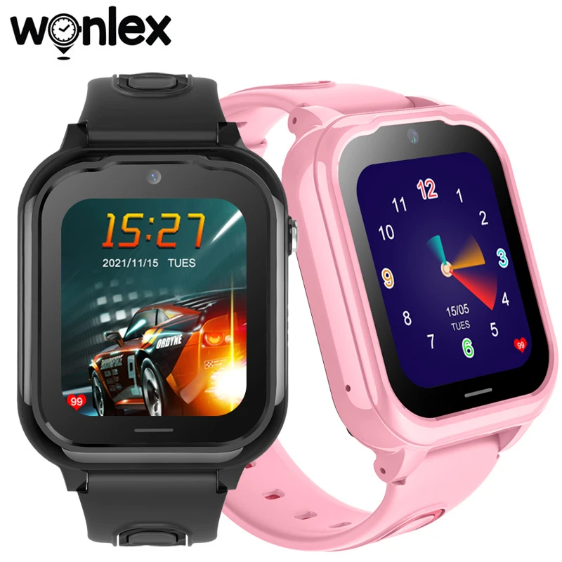 Wonlex 4G Smart Watches Kids Face Unlock Video Call SOS GPS WiFi LBS Location Tracker Camera Phone KT28 SmartWatch for Children