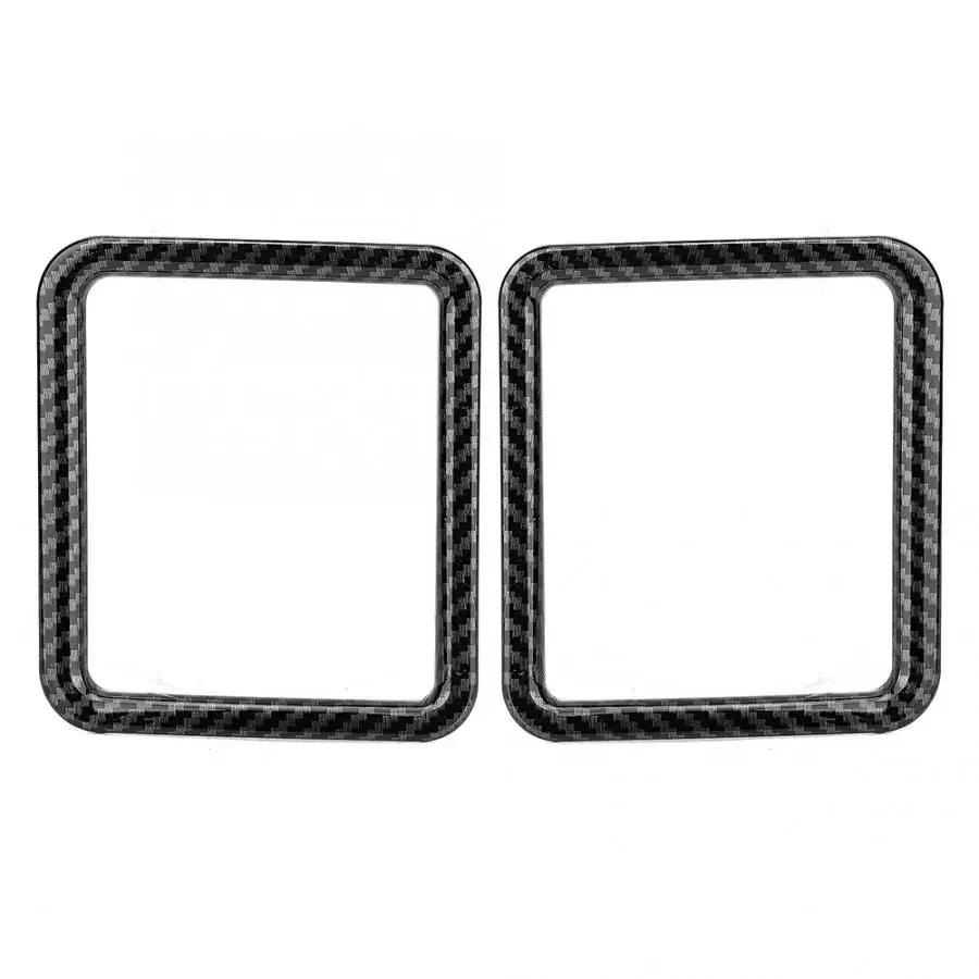 

2Pcs Carbon Fiber Side Air Vent Front Frame Cover Trim Accessory Fit for Toyota HiAce 2019 ABS Material car accessories
