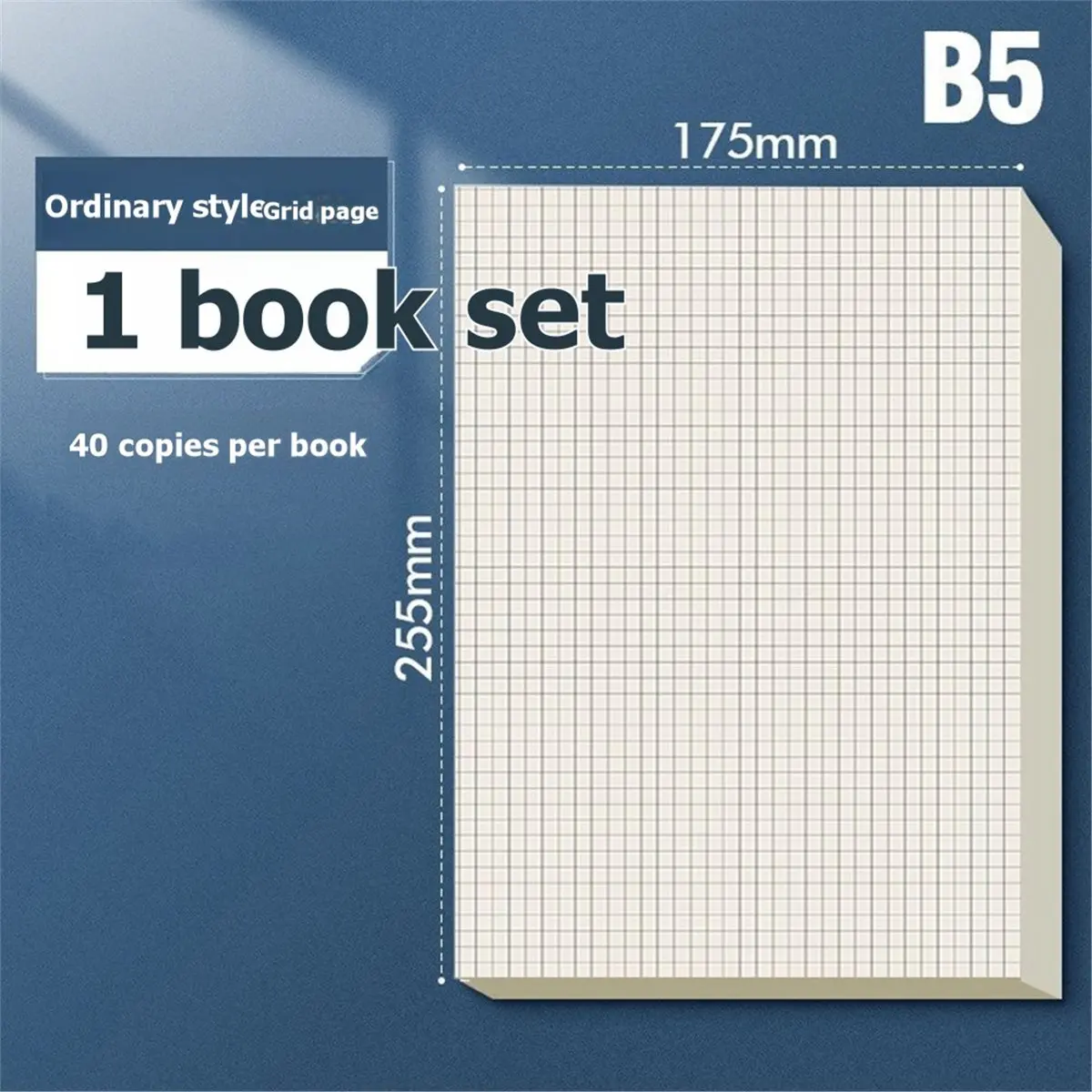 Student Draft Paper, Math Grid Paper, Rendering Paper, Check Sheet, Blank Sketchbook, Notebook