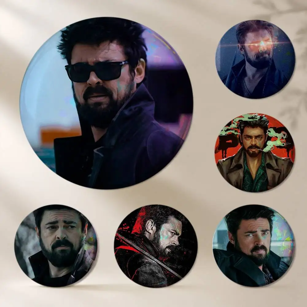 Billy Butcher The Boys Karl Urban Brooches Cartoon Badge Pins Backpack Hat Accessories Friend Gift