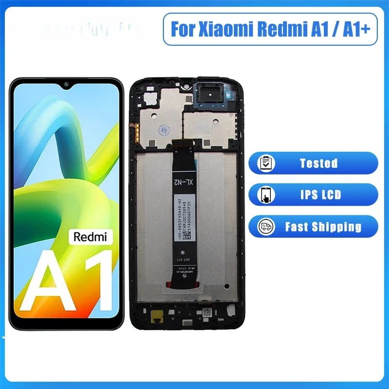 IPS LCD Display Touch Screen Digitizer Assembly, Origem Total, Ajuste para Xiaomi Redmi A1, A1 Plus, 220733SI, 220733SG, 220733SG