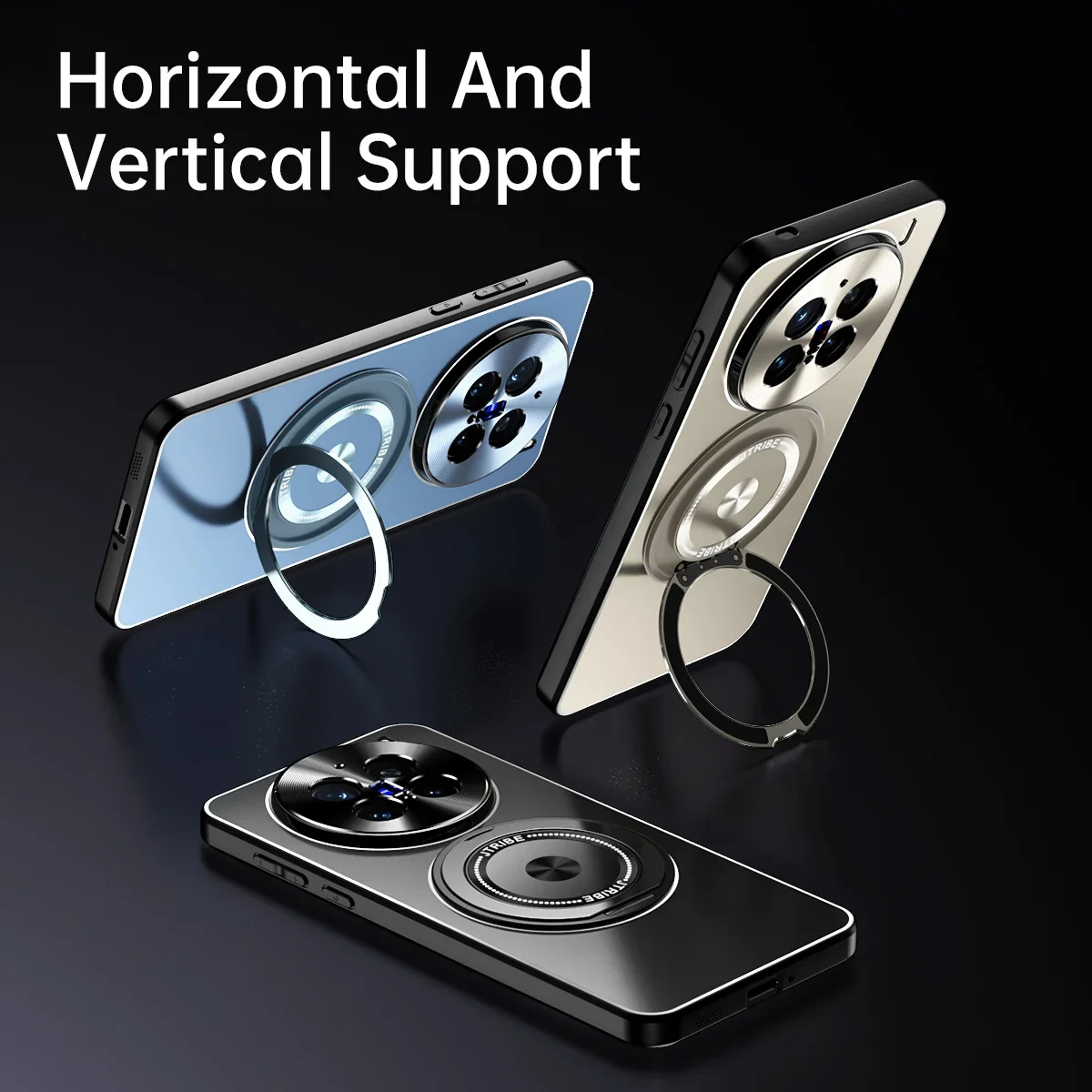 

Металлический вращающийся магнитный кронштейн для телефона Vivo X100 Ultra X100s X200 V40 Pro, матовая задняя часть, полная защита объектива, чехлы