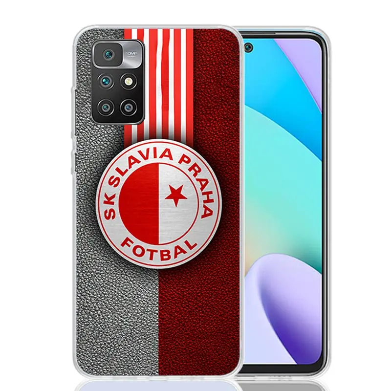 Sk Slavia Praha Czech Republic Phone Case For Xiaomi 12C 12 10C 10 10A 9C 9 9A 9T 8A 8 7A 7 6A 6 Pro S2 K70 K60 K40 K20 Art Coqu