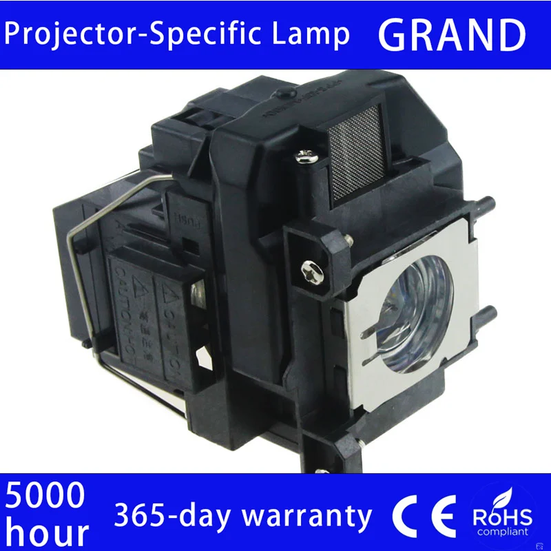 ELPLP67 Replacement Lamp for Epson PowerLite Home Cinema 750HD 710HD 500 600 EX5210 EX7210 EB-X11 Projector Bulb-1 Year Warranty