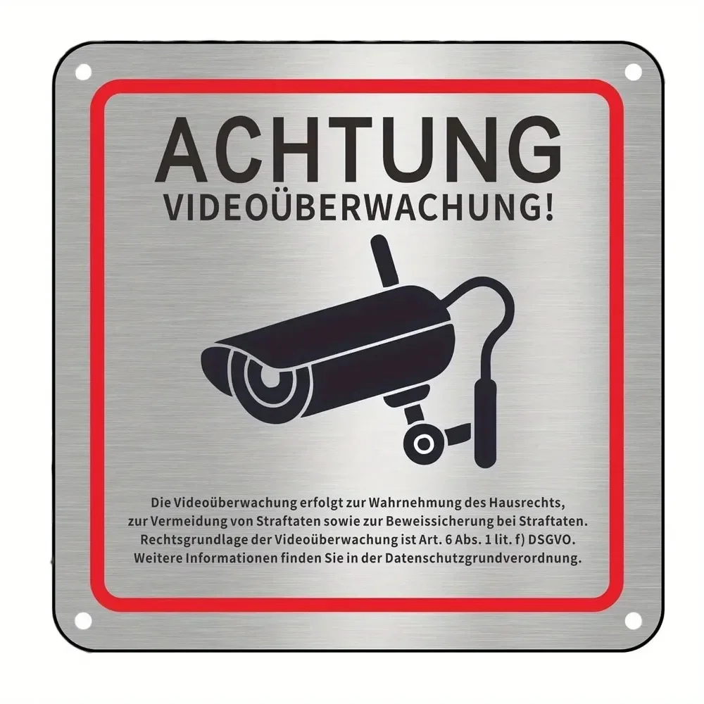 Security Warning Sign German 