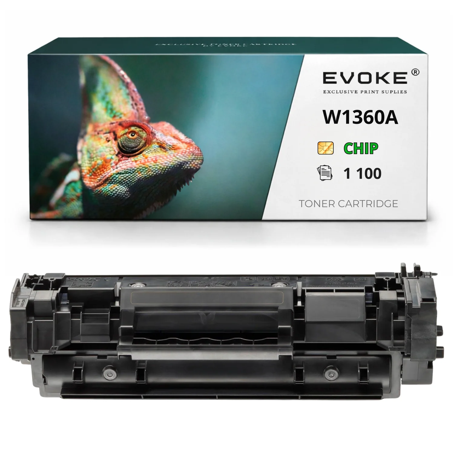 Evoke Compatibele Toner voor HP W1360A 136A Zwart met Chip 1100 Pagina's Laserjet M211D M236Dw M211Dw M236Sdw