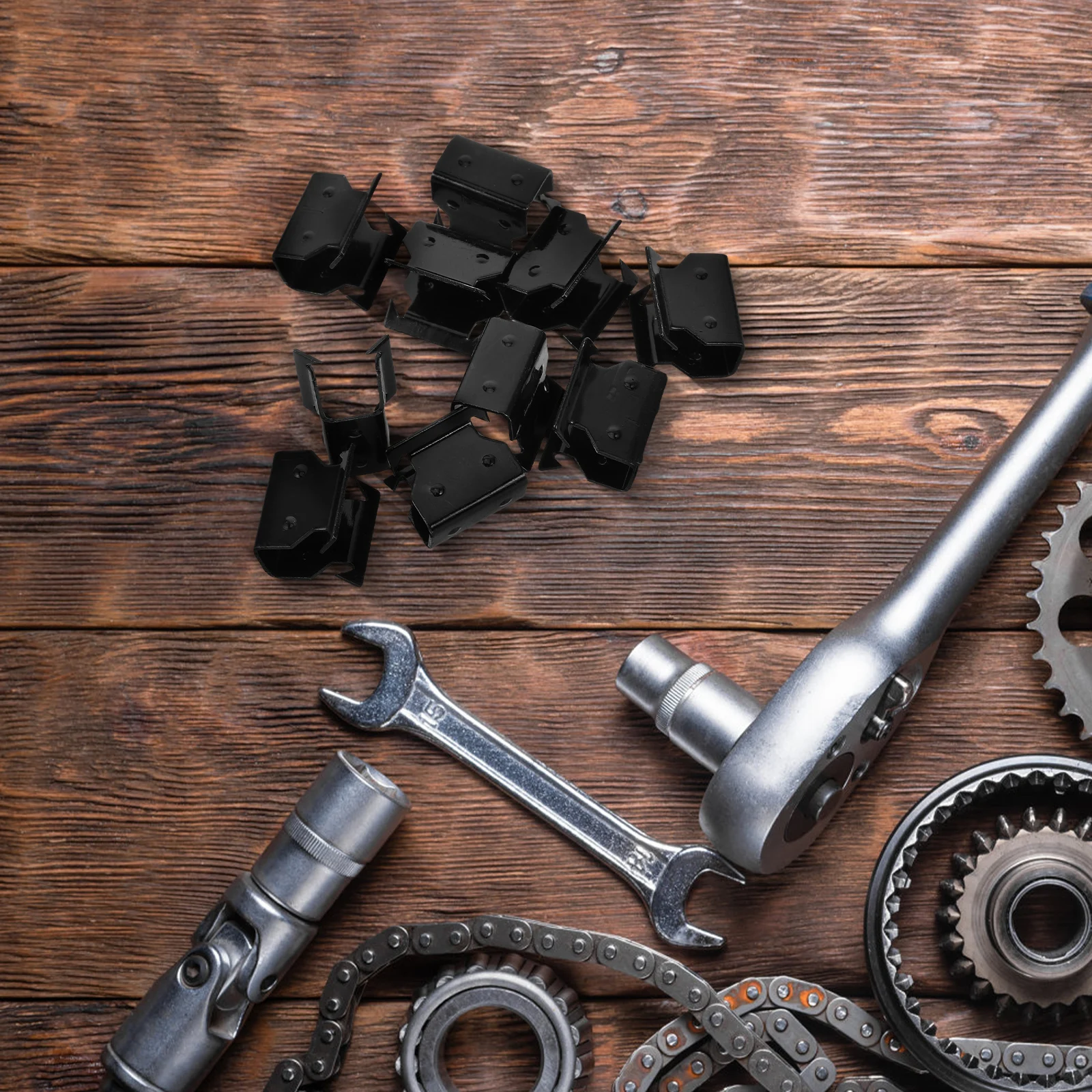 

10pcs Car Rain Gutter Clip Wind Deflector Channel Retainer Automotive Accessory Replacement Durable Metal Vehicle Part