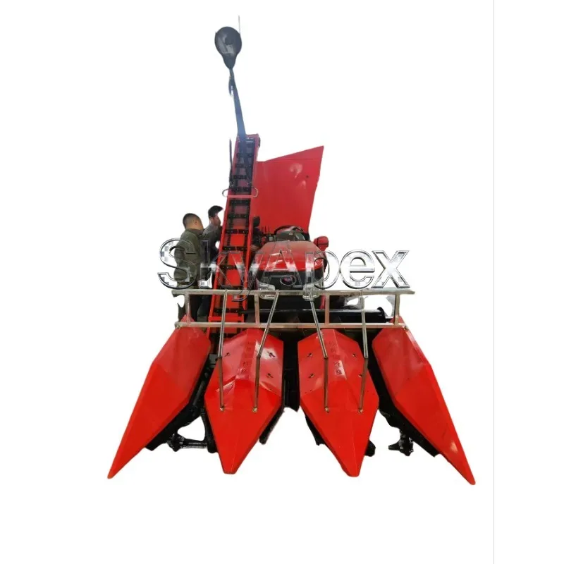 Small Knapsack Corn Harvester 2/3 Row Straw Crushing Returning Machine Secondary Husking For Farm Corn Harvesting