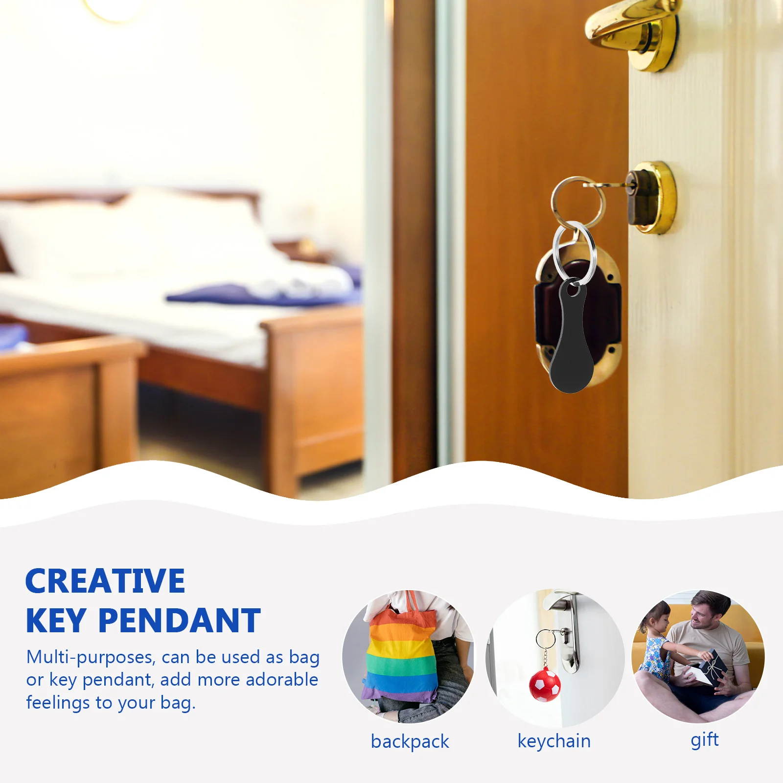 4 Pcs Cart Token Key Fob Go Carts Trolley Tokens Rings Practical Decorate Portable Shopping Keyring Stainless Steel Keys